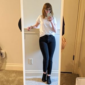 Banana Republic Black High-Rise Skinny Jeans